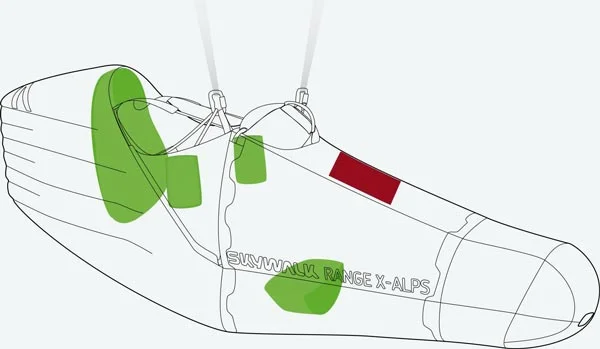 compartimentos-x-Alps2 Parapente Skywalk Mescal 6